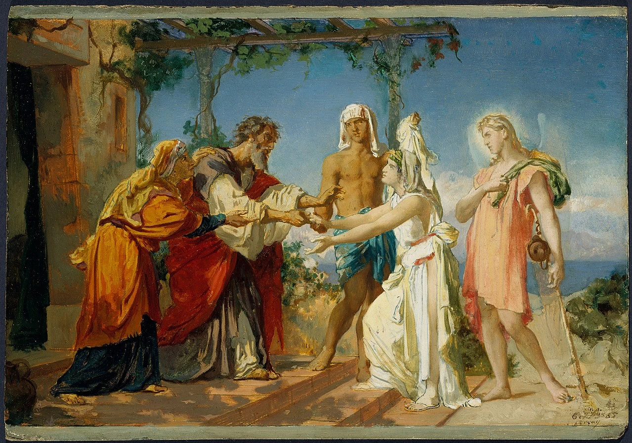 Tobia porta la sua sposa Sarah alla casa di suo padre - Metropolitan Museum o Art, New York